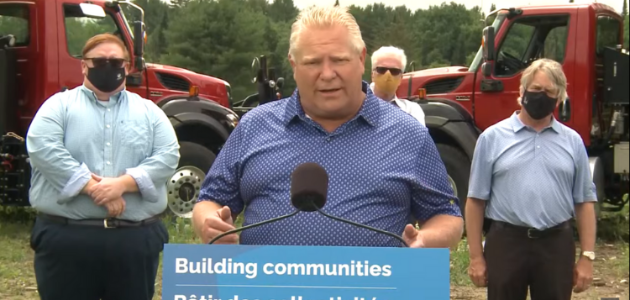 Ford in Bracebridge for funding announcement