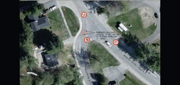 Wellington Street North closes today