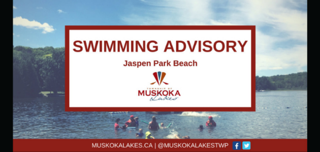 Swimming advisory – Jaspen Park Beach