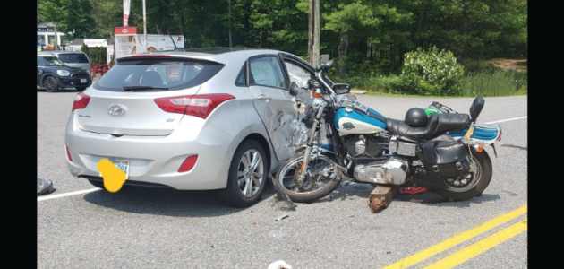 Biker in stable condition