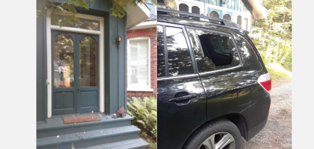 Bracebridge house egged and windows smashed