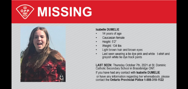 Police find missing Bracebridge teen (Updated)