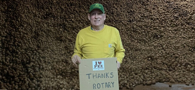 Rotary’s potato purchase helps local food banks, PEI farm