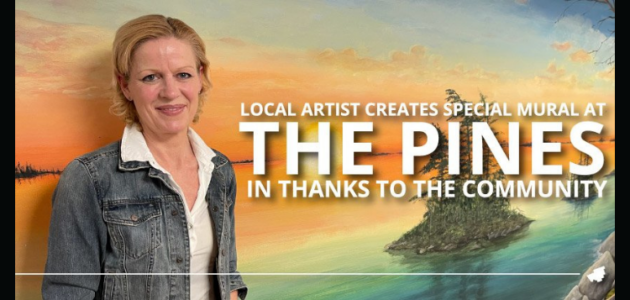 Local artist completes mural at the Pines