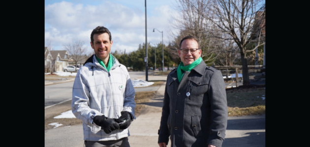 Green Party leader makes Bracebridge stop