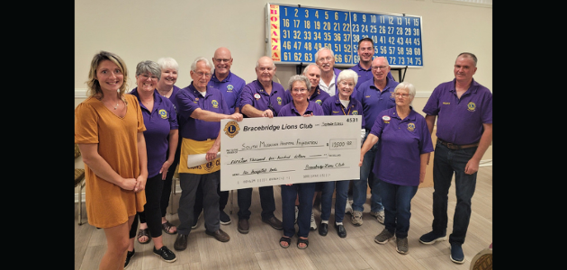 Lion’s Club of Bracebridge makes its largest single gift to hospital