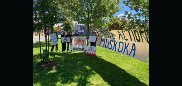 Climate Action Muskoka speaks with the candidates