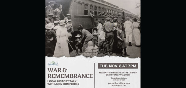 Gravenhurst Library presents War and Remembrance talk