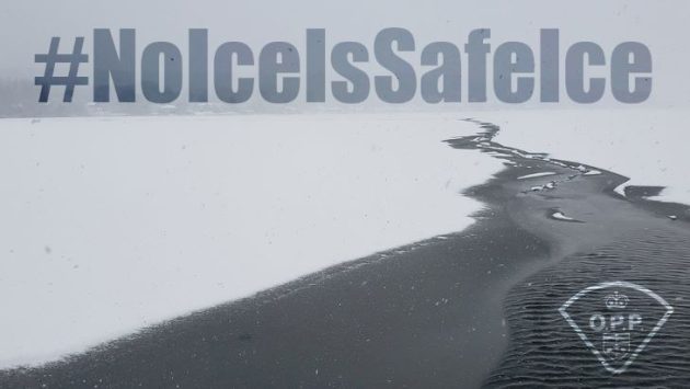 OPP urge caution around ice