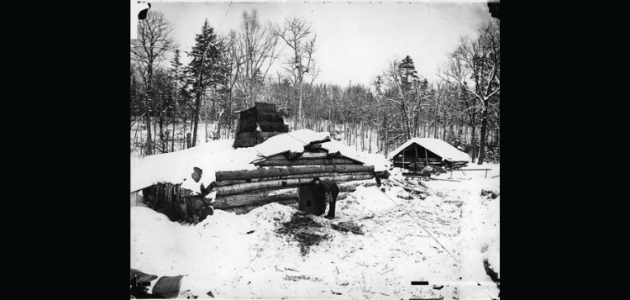 Wayback Wednesday, Muskoka lumberman’s shanty, 1873