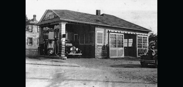 Wayback Wednesday: Brown’s Log Cabin garage, Bracebridge