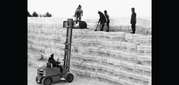 Wayback Wednesday: Ice Harvesting on Gull Lake
