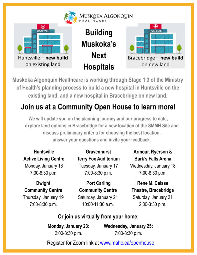 MAHC hosting Gravenhurst open house tonight