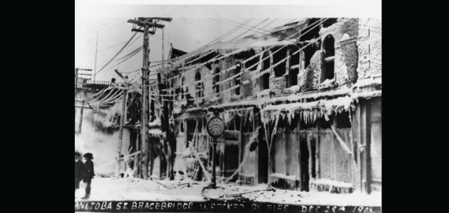 Wayback Wednesday: Manitoba street fire, 1908