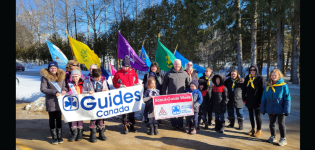 Scouts Canada celebrates flag raising in Bracebridge