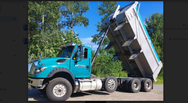OPP seek assistance locating stolen dump truck