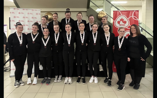 Port Carling synchronized skating strikes silver