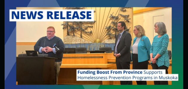 Province announces $761,600 for Muskoka’s Homelessness Prevention Program