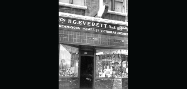 Wayback Wednesday: Everett’s Drugstore, Bracebridge, 1918