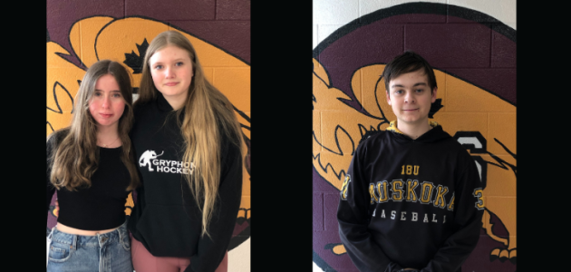 Gravenhurst High School athletes of the month