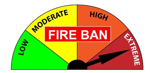 Total fire ban still in effect despite rain