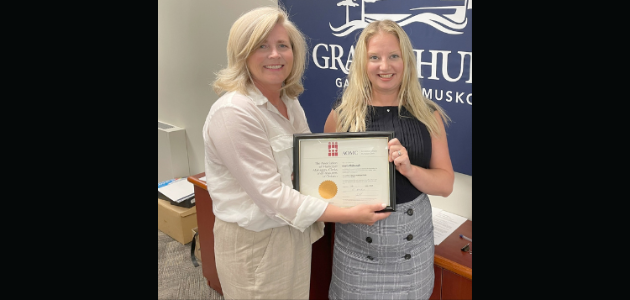 Gravenhurst director receives clerk accreditation