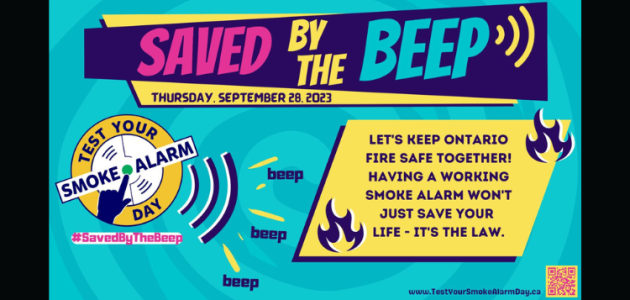 Saved by the beep! Test your smoke alarms on September 28