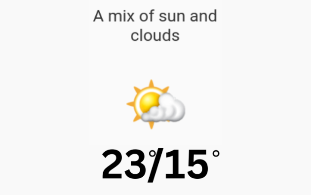 Doppler daily weather report