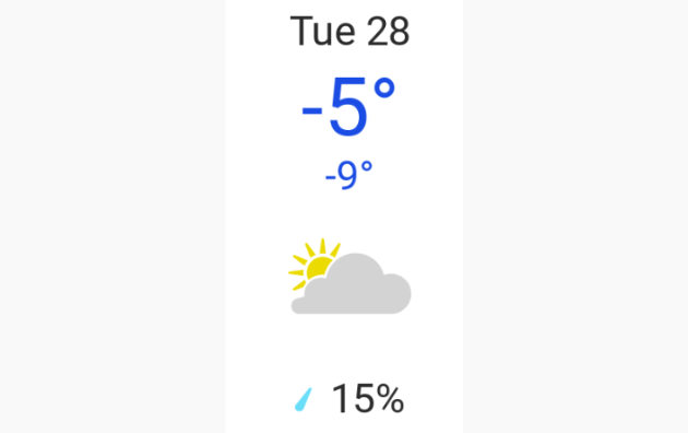 Doppler daily weather report
