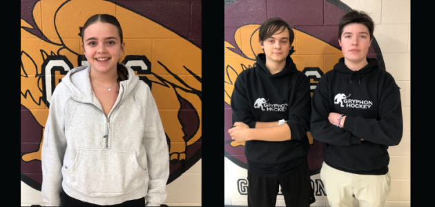 Gravenhurst High School Athletes of the month
