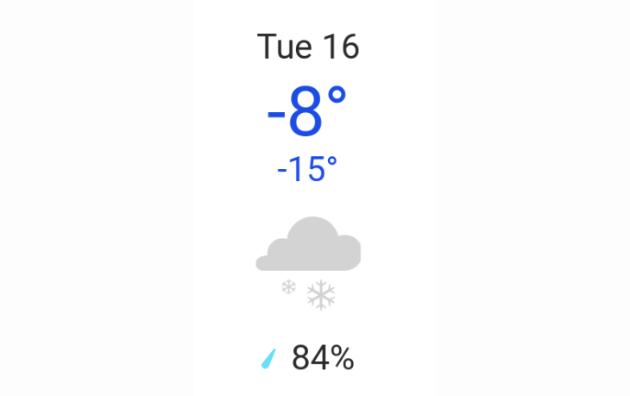 Doppler daily weather report