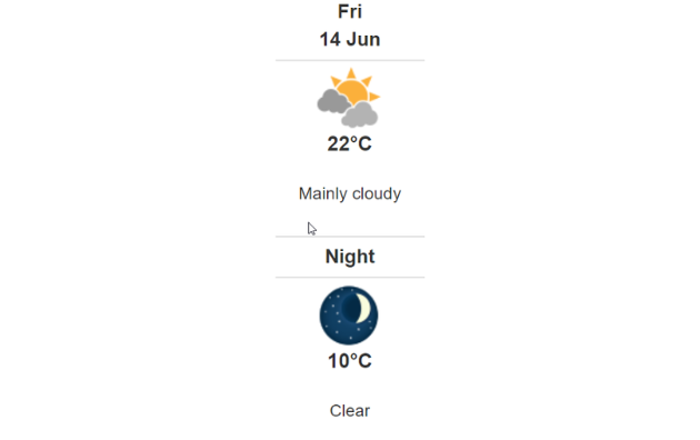 Doppler daily weather