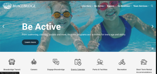 Town of Bracebridge launches new website