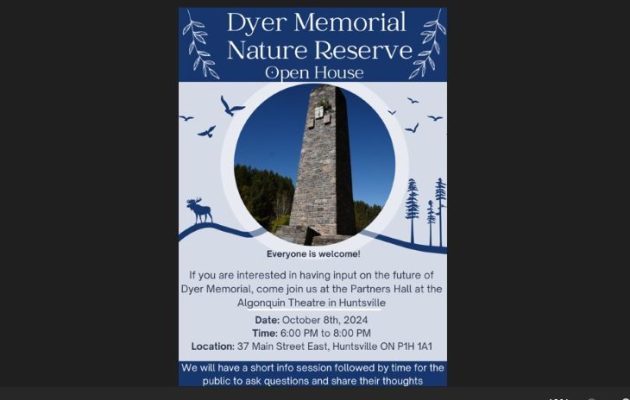 Muskoka Conservancy is hosting a public meeting about Dyer Memorial