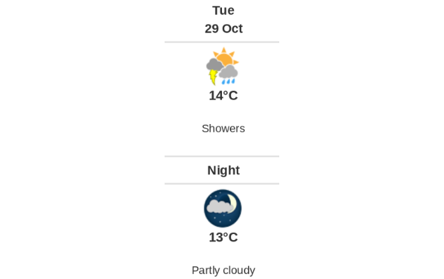 Doppler daily weather report