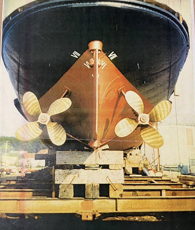 Wayback Wednesday: Propellor view of the RMS Segwun