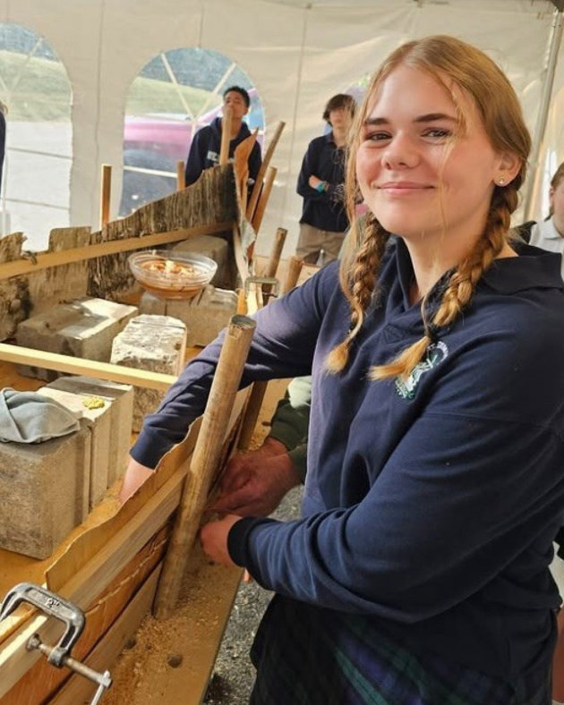 St. Dominic students build birch bark canoe in act of learning and reconciliation