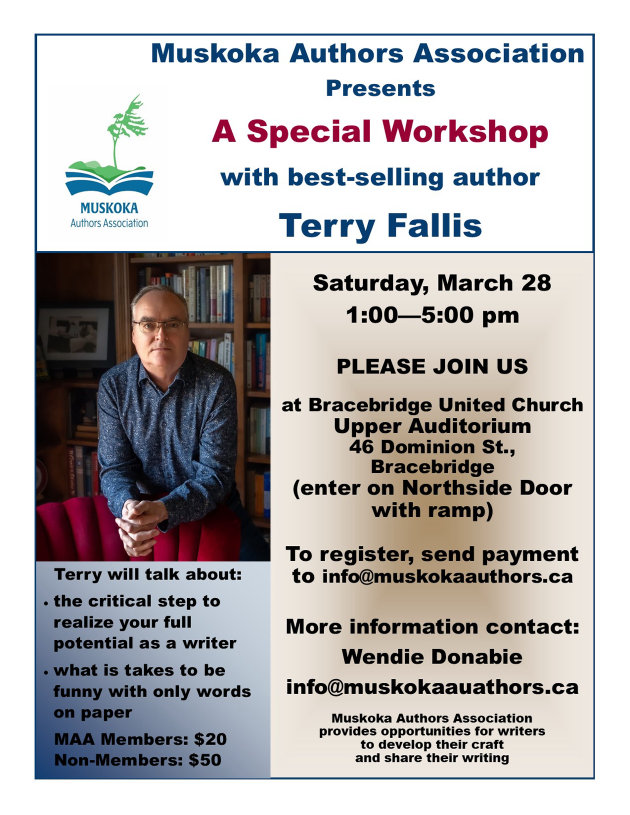 A Humour Workshop with Award-Winning Author, Terry Fallis