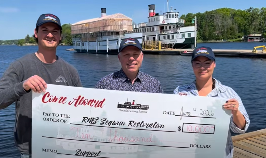 Cutting Brothers Support RMS Segwun with $10,000 donation