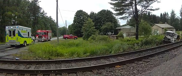 Bracebridge OPP Investigating Train vs Vehicle Collision