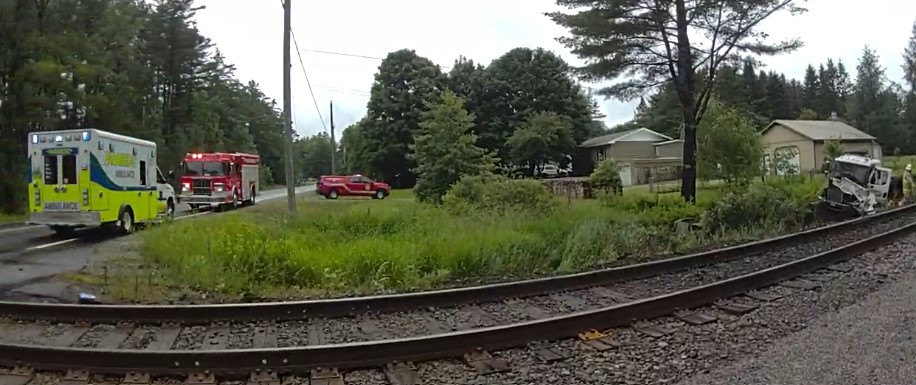 Bracebridge OPP Investigating Train vs Vehicle Collision