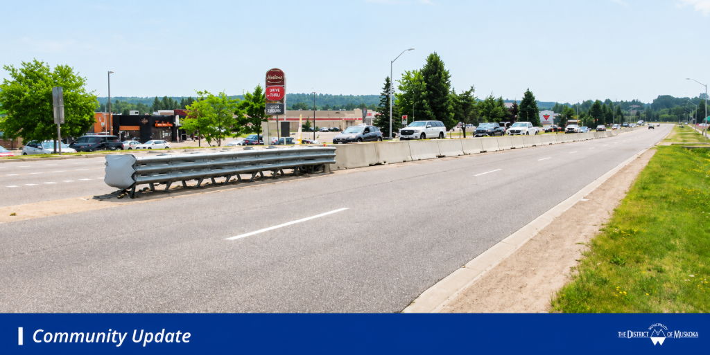 Concrete barriers on Hwy 118 in Bracebridge to be removed